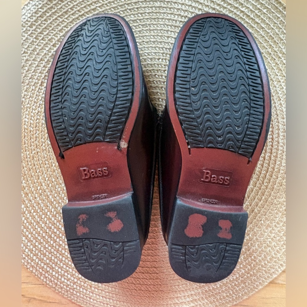 Weejuns Bass Peggy Slip On Mule Loafer Flats Burgundy Women 5 - Picture 11 of 14